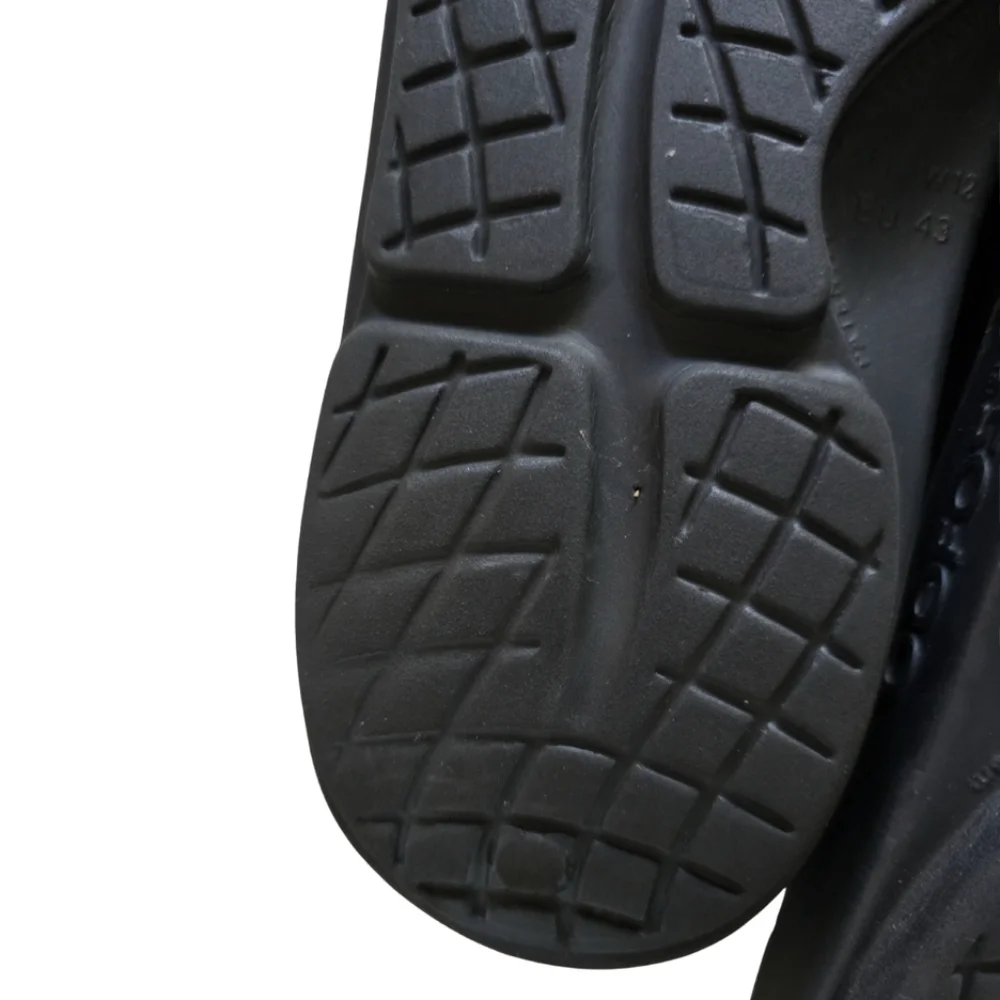 OOFOS OOahh Mens Slide Recovery Sandal Shoes M10/W12 EU 43 Black